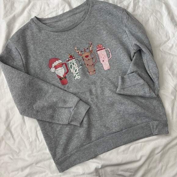 Sweaters - Grey Christmas Stanley Sweatshirt